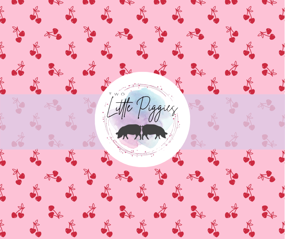 Printed Vinyl - Valentine - Cherry Hearts