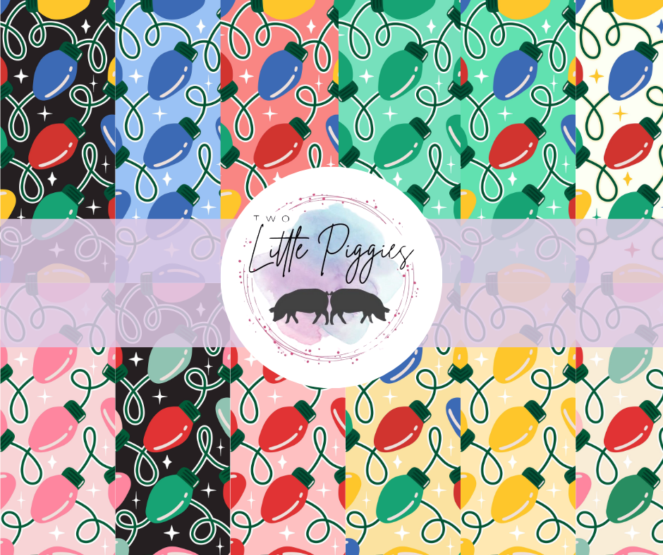 Printed Vinyl - Christmas Lights