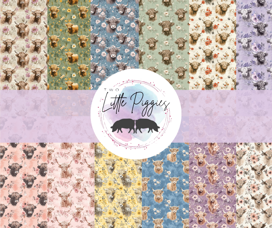 Printed Vinyl - Highland Cows