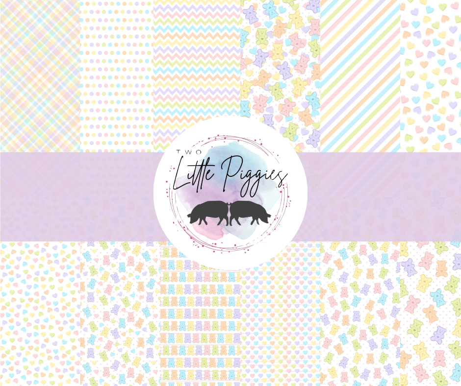 Printed Vinyl - Pastel Gummy Bears