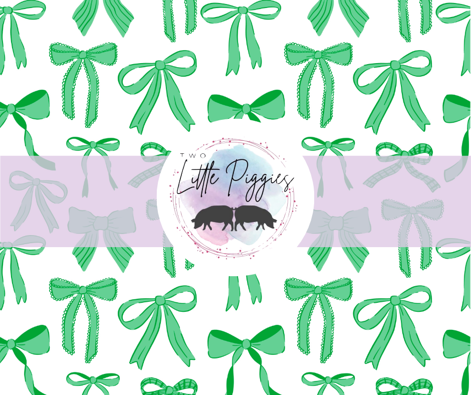 Printed Vinyl - St Patrick's Day Bows
