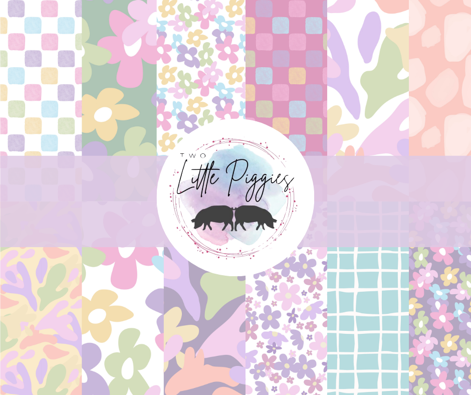 Printed Vinyl - Danish Pastels