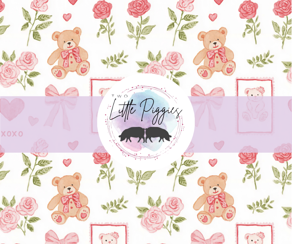 Printed Vinyl - Valentine - Teddy