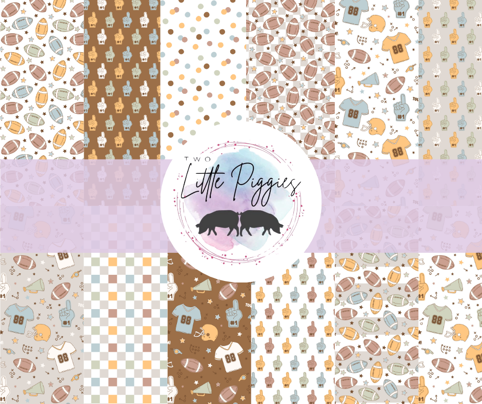 Printed Vinyl - Retro Football