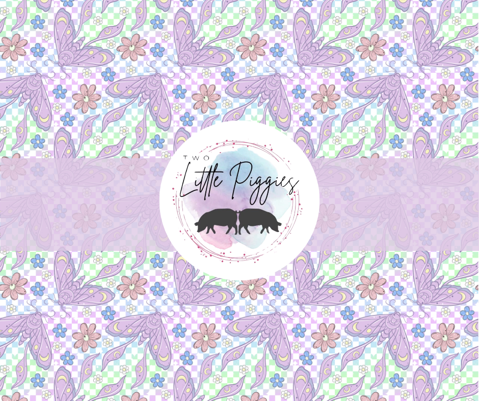 Printed Vinyl -  Pastel Lunar Moth