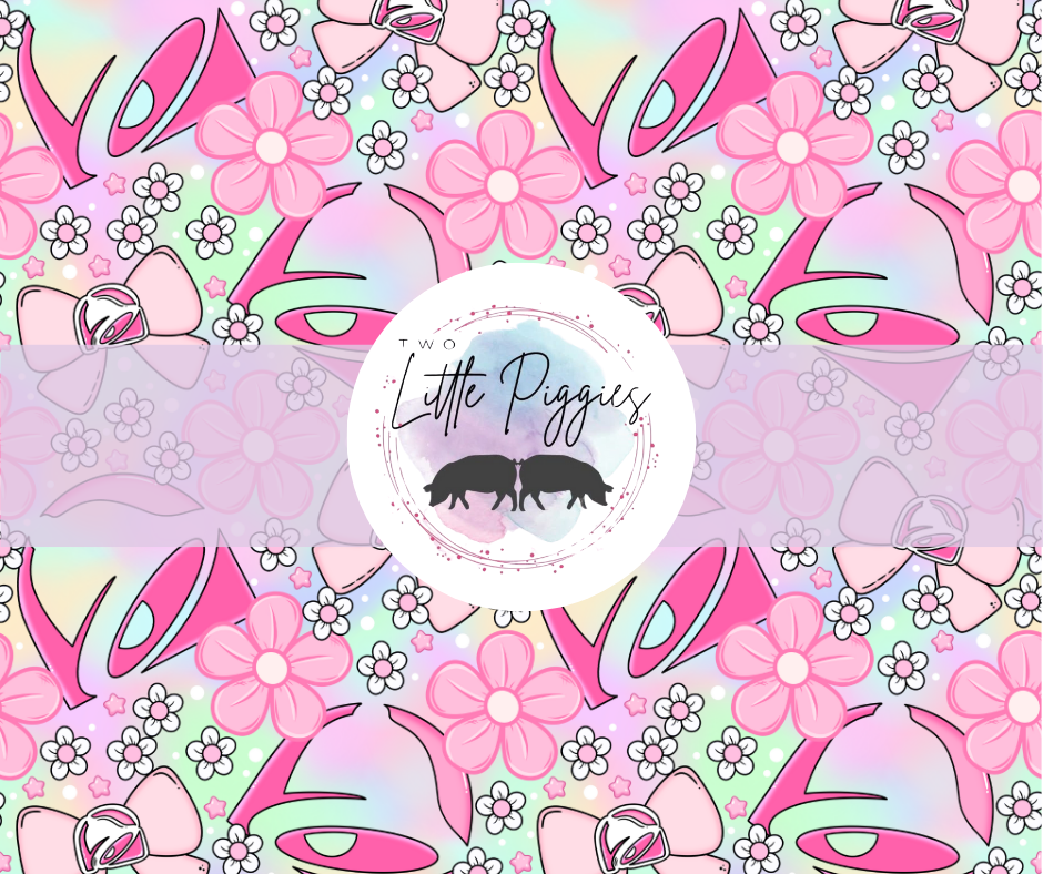 Printed Vinyl - Taco Bell Floral