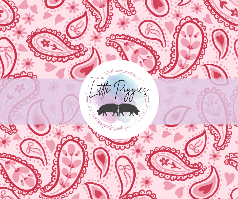 Printed Vinyl - Valentine - Paisley
