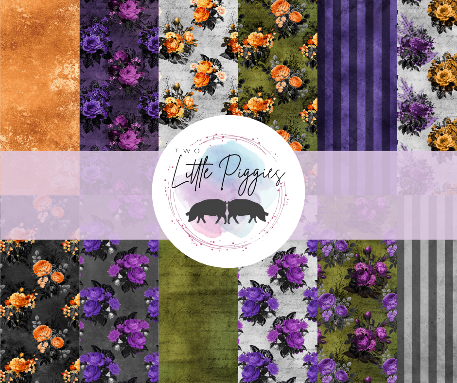 TLP - Printed Vinyl - Halloween Floral