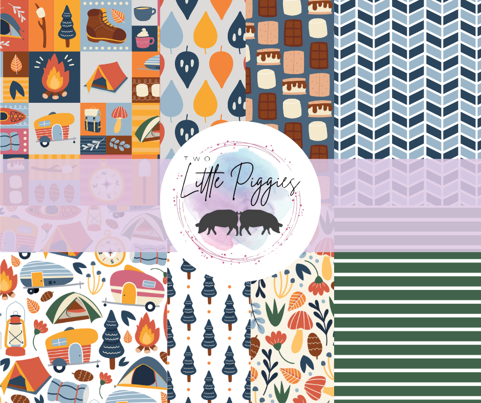 Printed Vinyl - Let's Go Camping