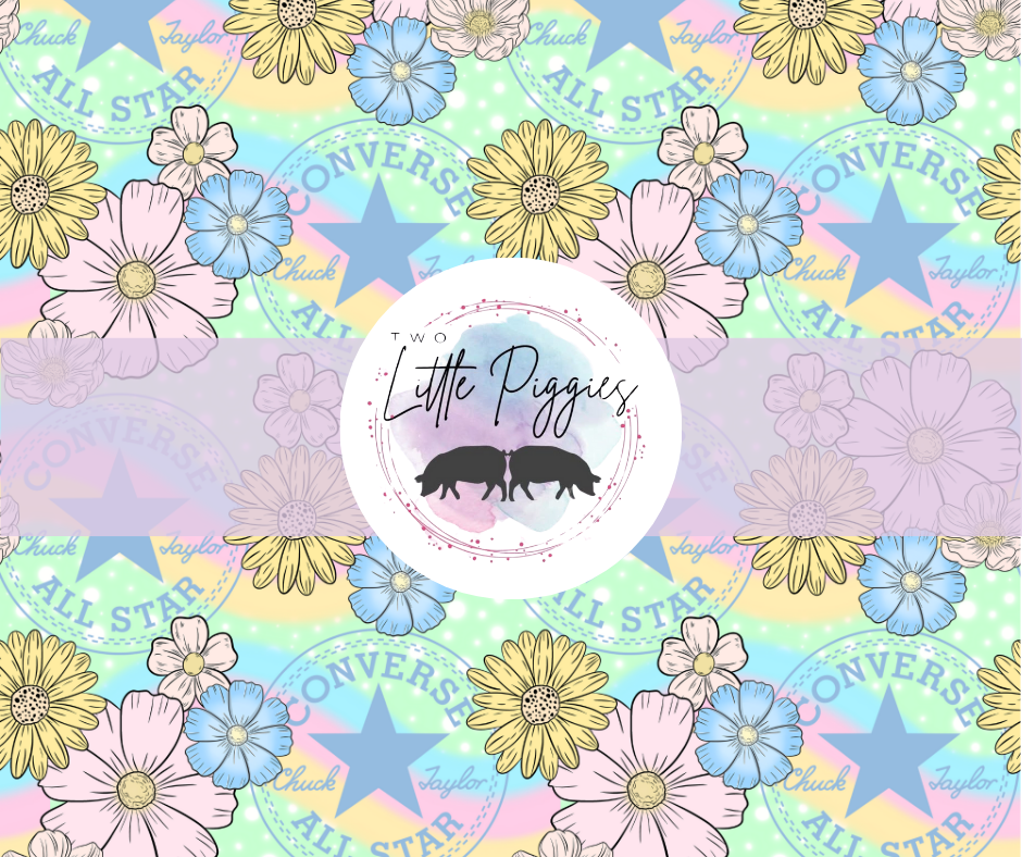 Printed Vinyl - Springtime Converse