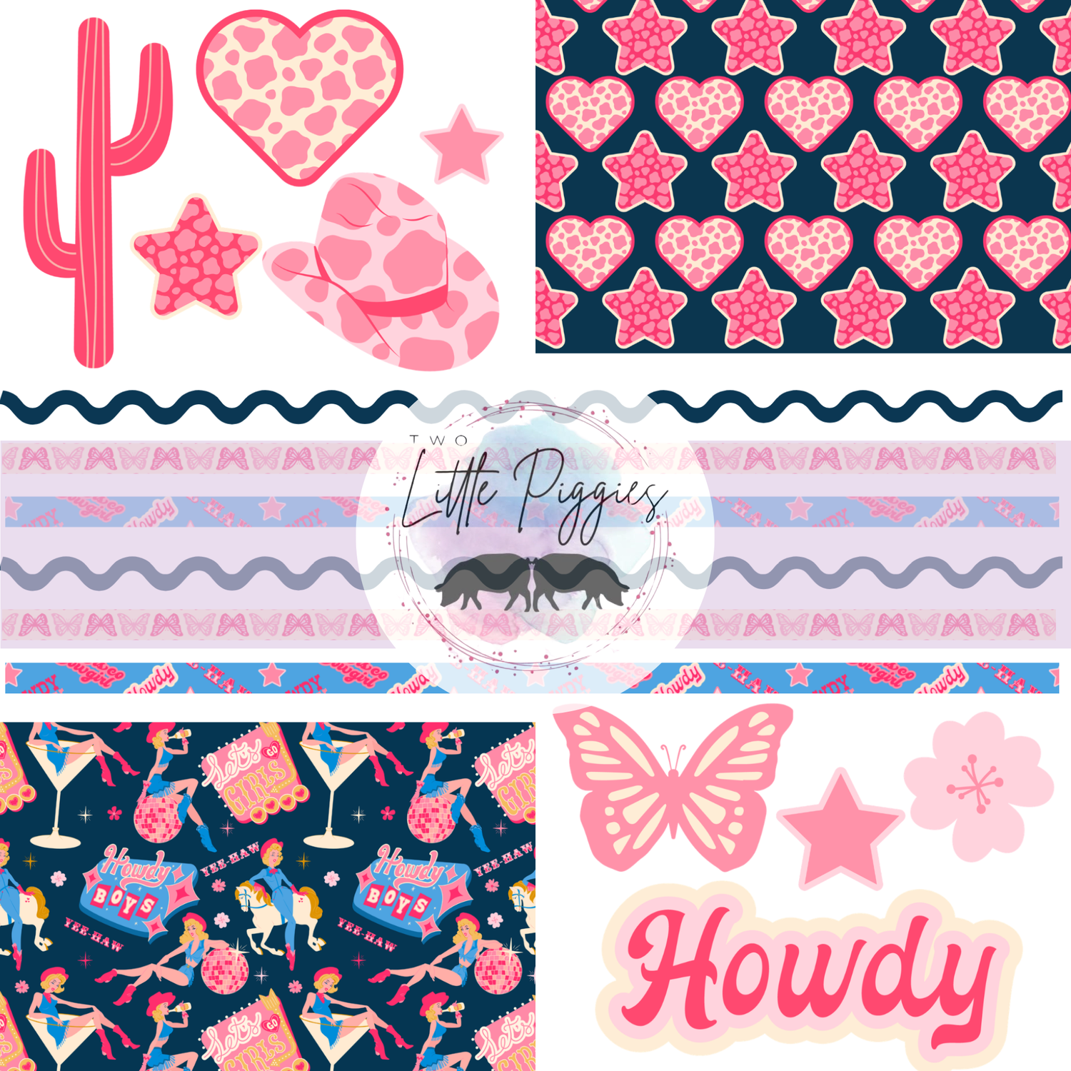 Printed Vinyl - Element Sheet - Disco Cowgirl