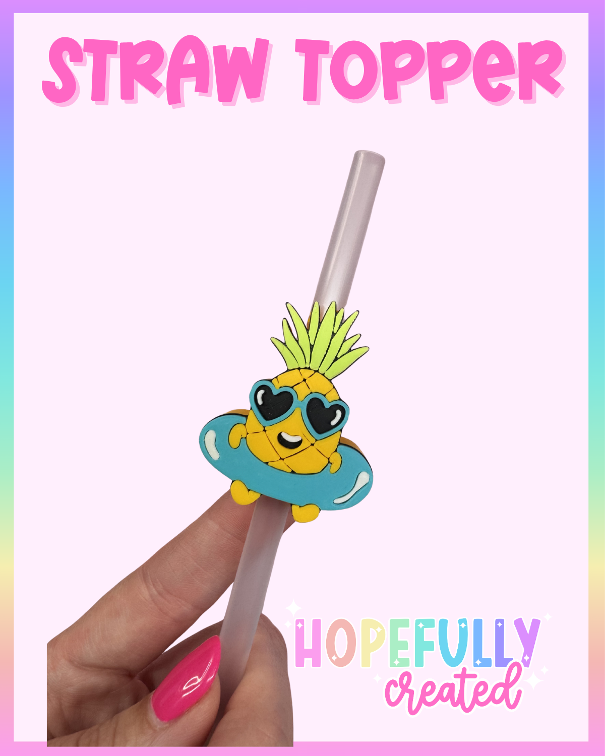 Pineapple Straw Topper