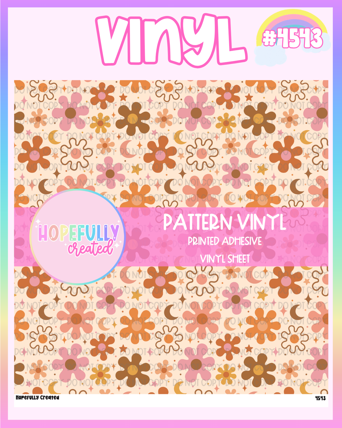 Fall Floral Vinyl Collection - 4543
