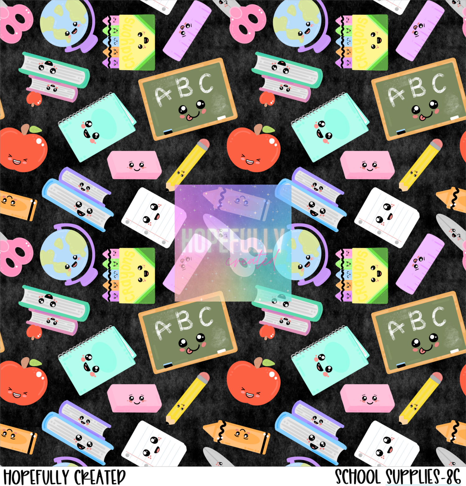 School Supplies 12x12 -86