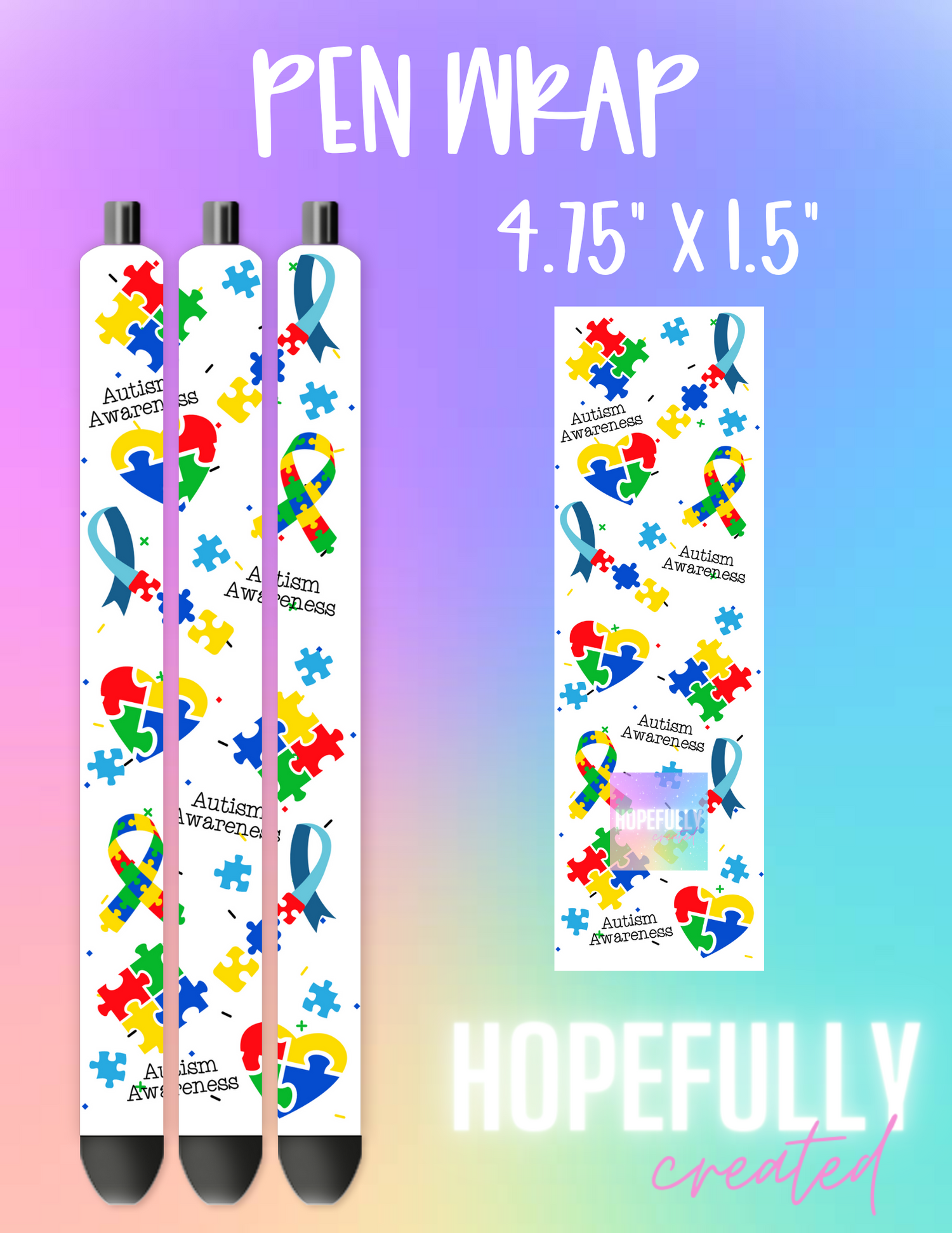 Autism Awareness Pen Wrap-489
