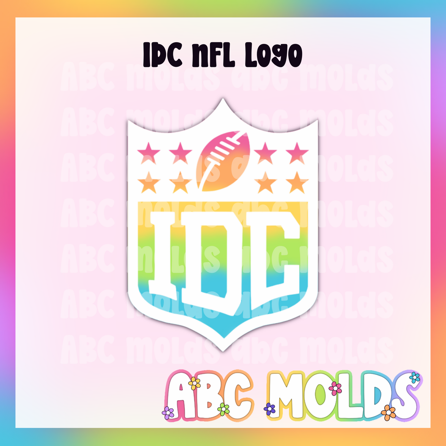 IDC NFL Football Logo Silicone Mold
