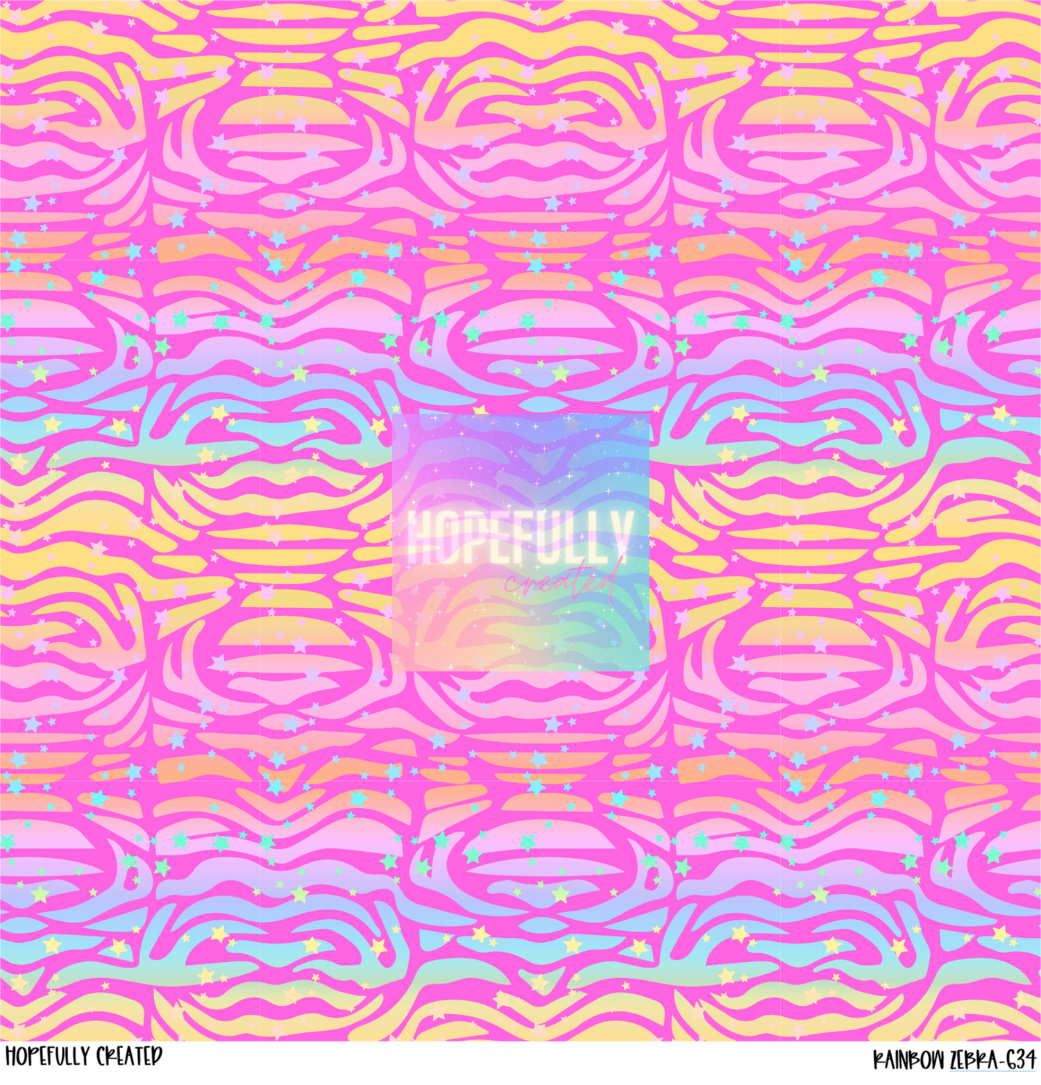 Rainbow Zebra Vinyl Collection - 634