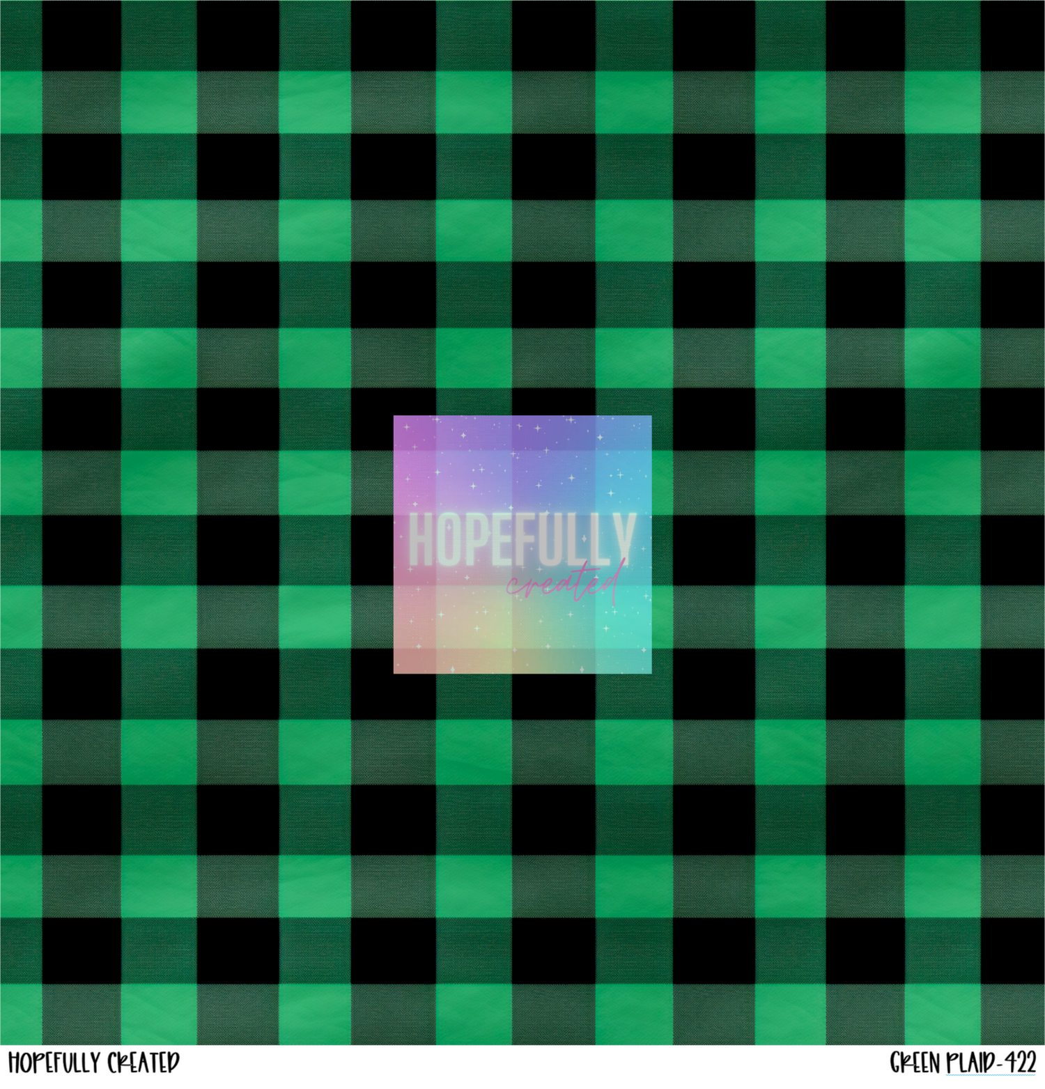 Green Plaid Vinyl Collection- 422