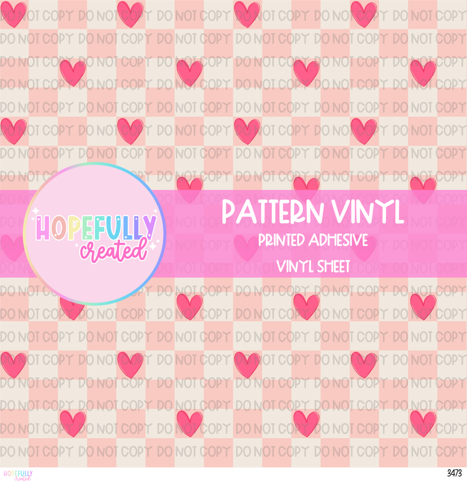 Checker Heart Vinyl Collection - 3473