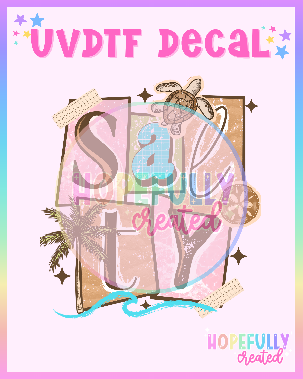 Salty UVDTF Decal