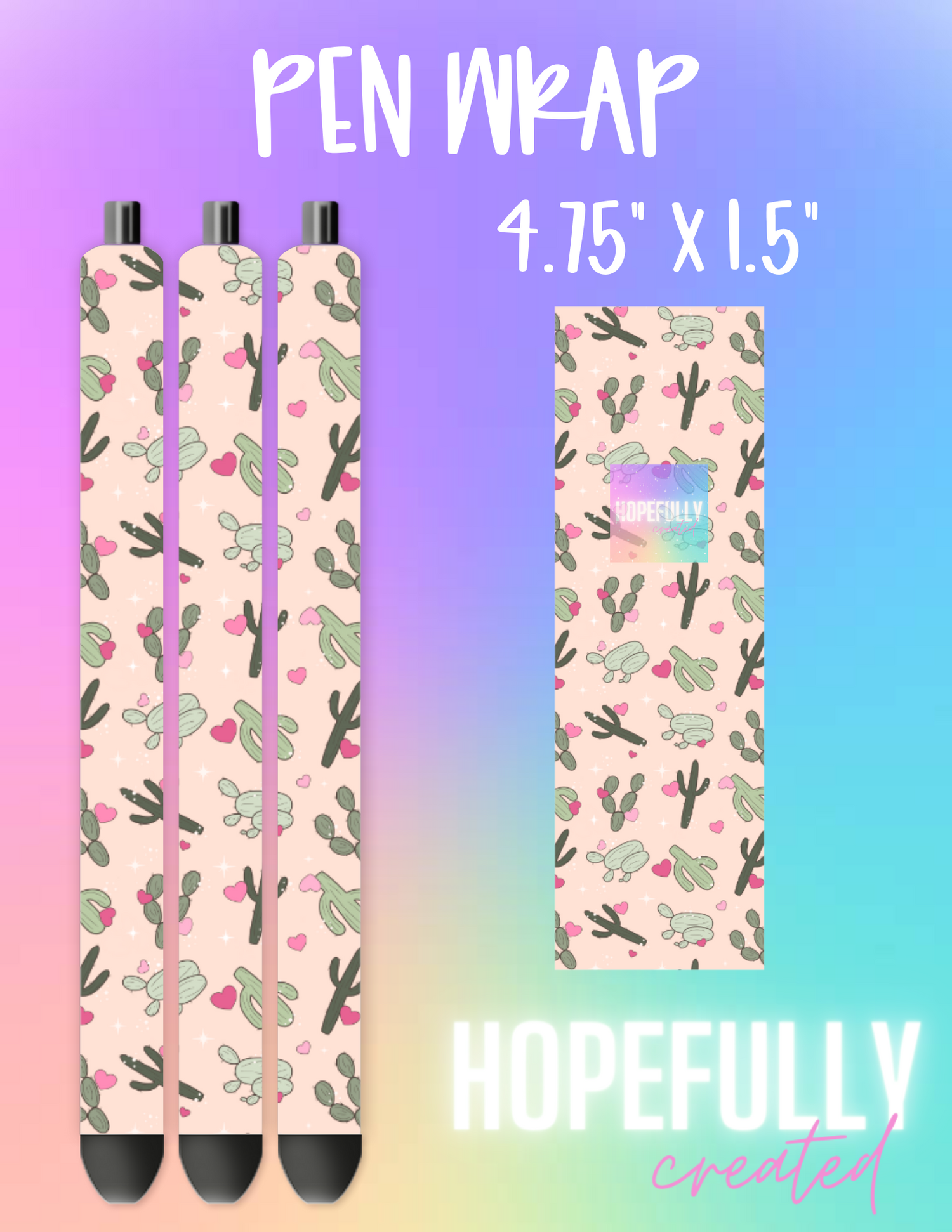 Cactus Love Pen Wrap-760