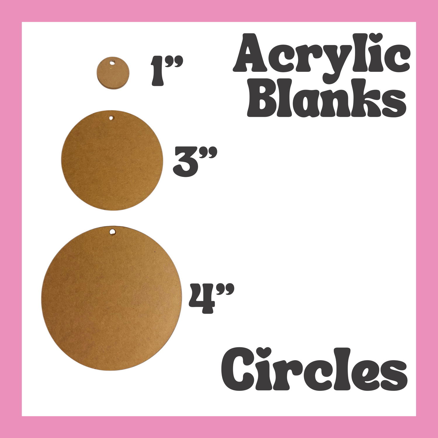 Circle Acrylic Blanks