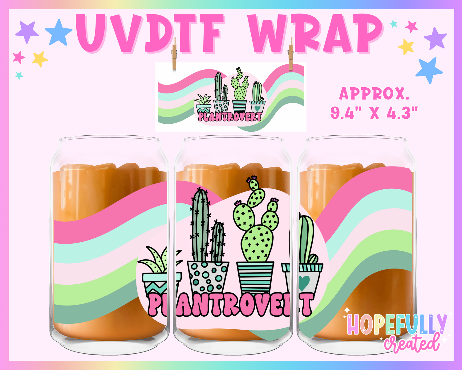 Plantrovert UVDTF Glass Can Wrap