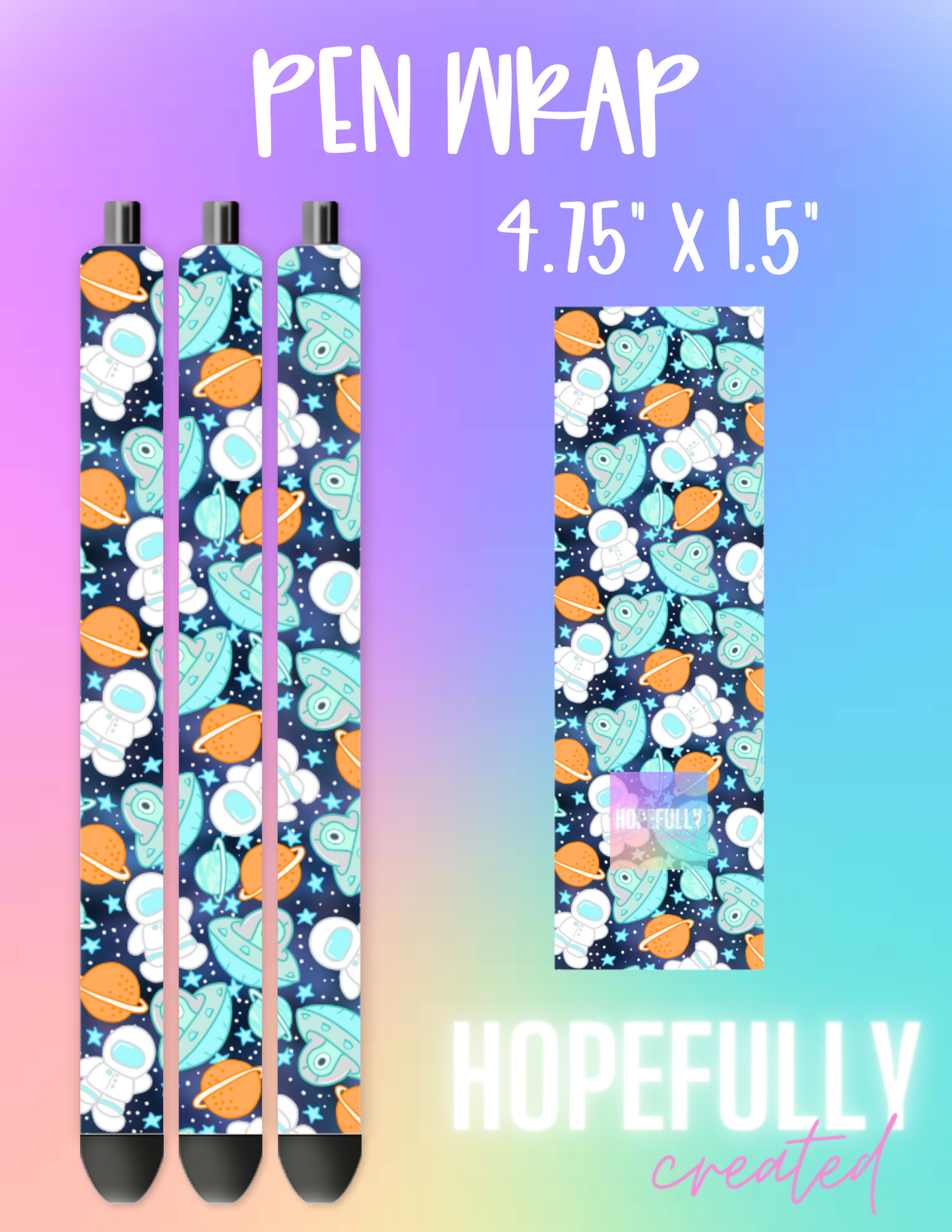 Aliens and UFO Pen Wrap-535