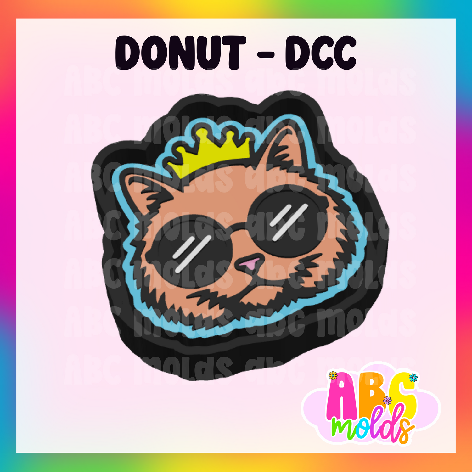 Donut Cat - Silicone Freshie Mold