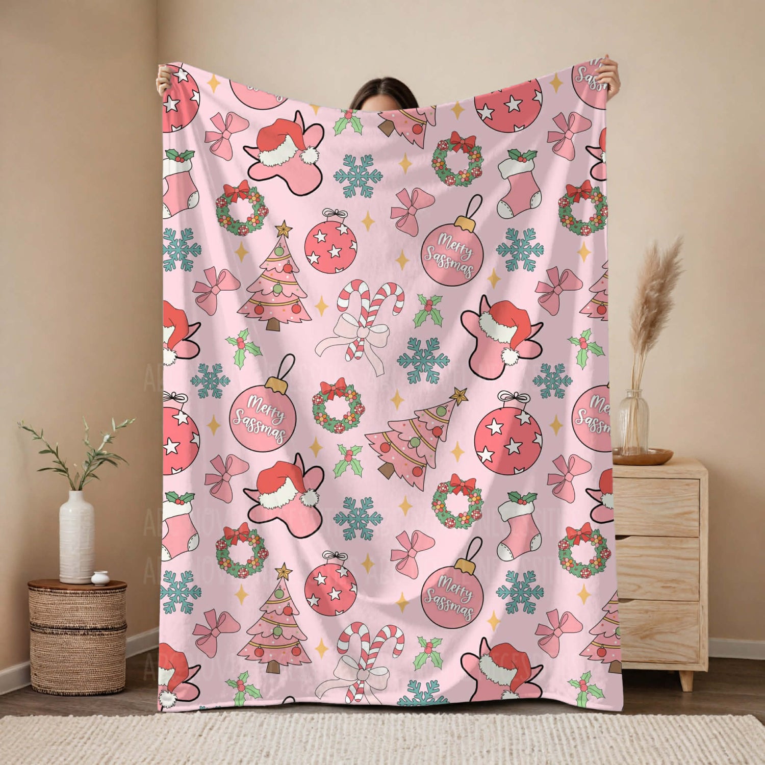 MERRY SASSMAS BLANKET 60x80