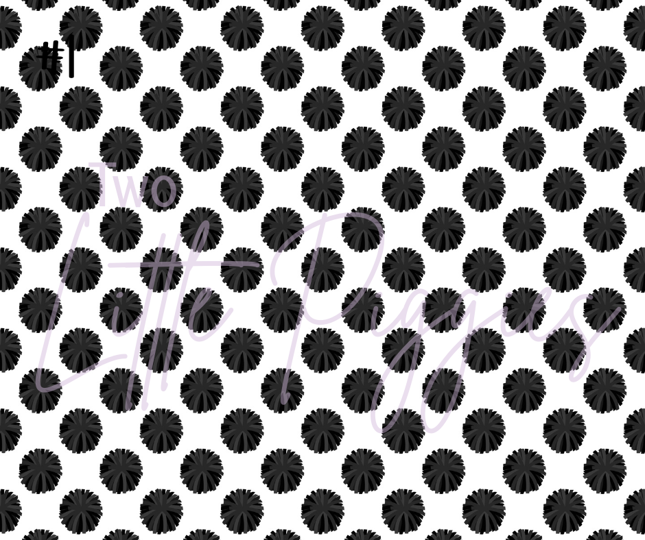 Printed Vinyl - Cheer - Orange and Black