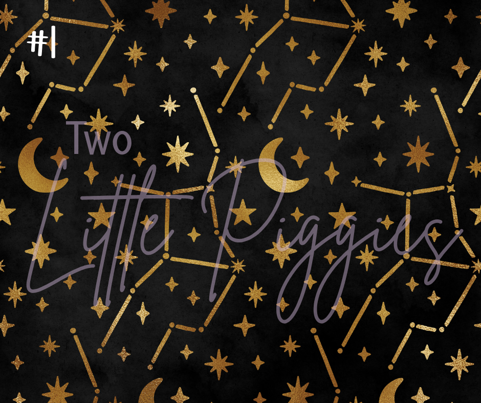 Printed Vinyl - Virgo - Black and Gold