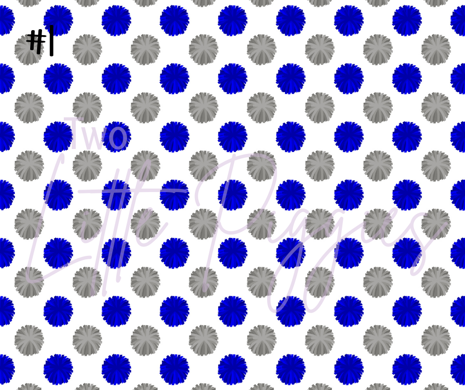 Printed Vinyl - Cheer - Royal Blue