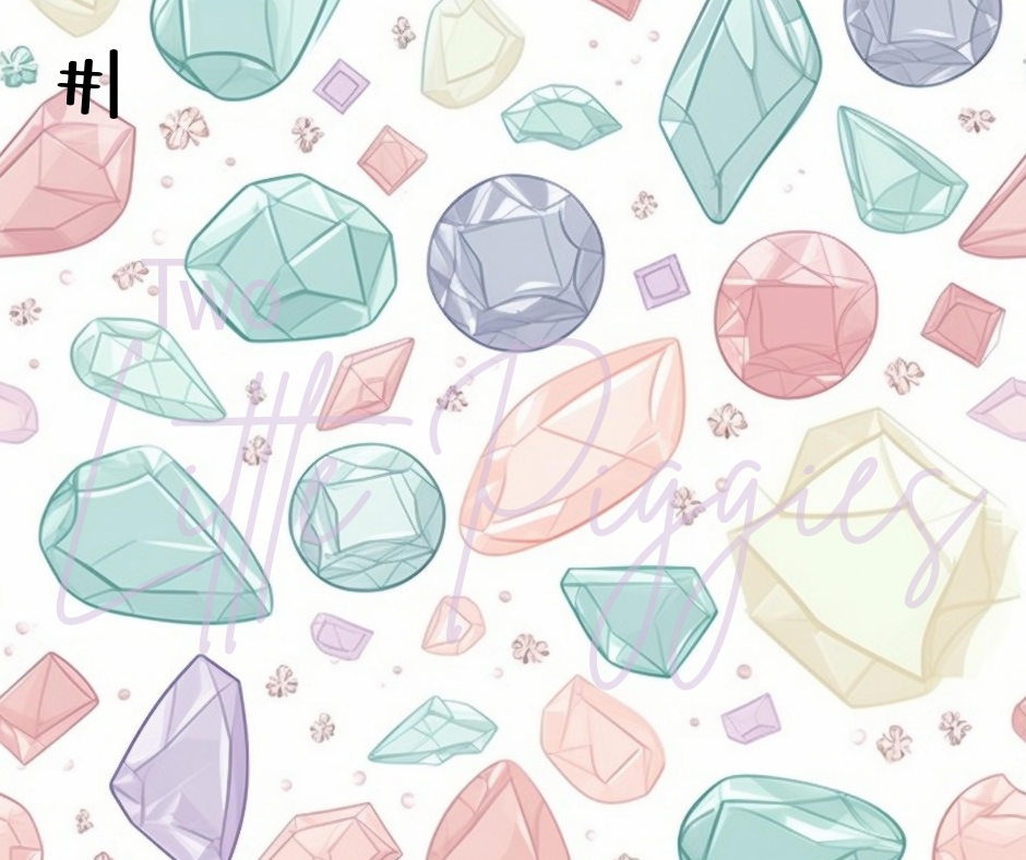 Printed Vinyl - Pastel Gems