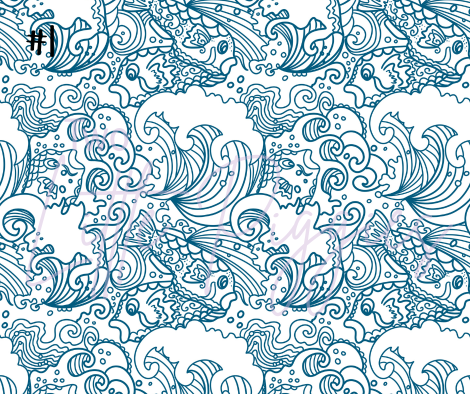 Printed Vinyl - Japanese Patterns