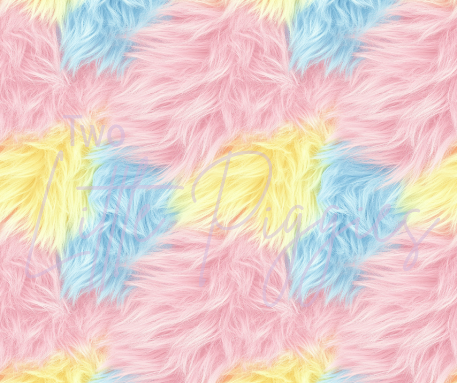 Printed Vinyl - Pastel Fur