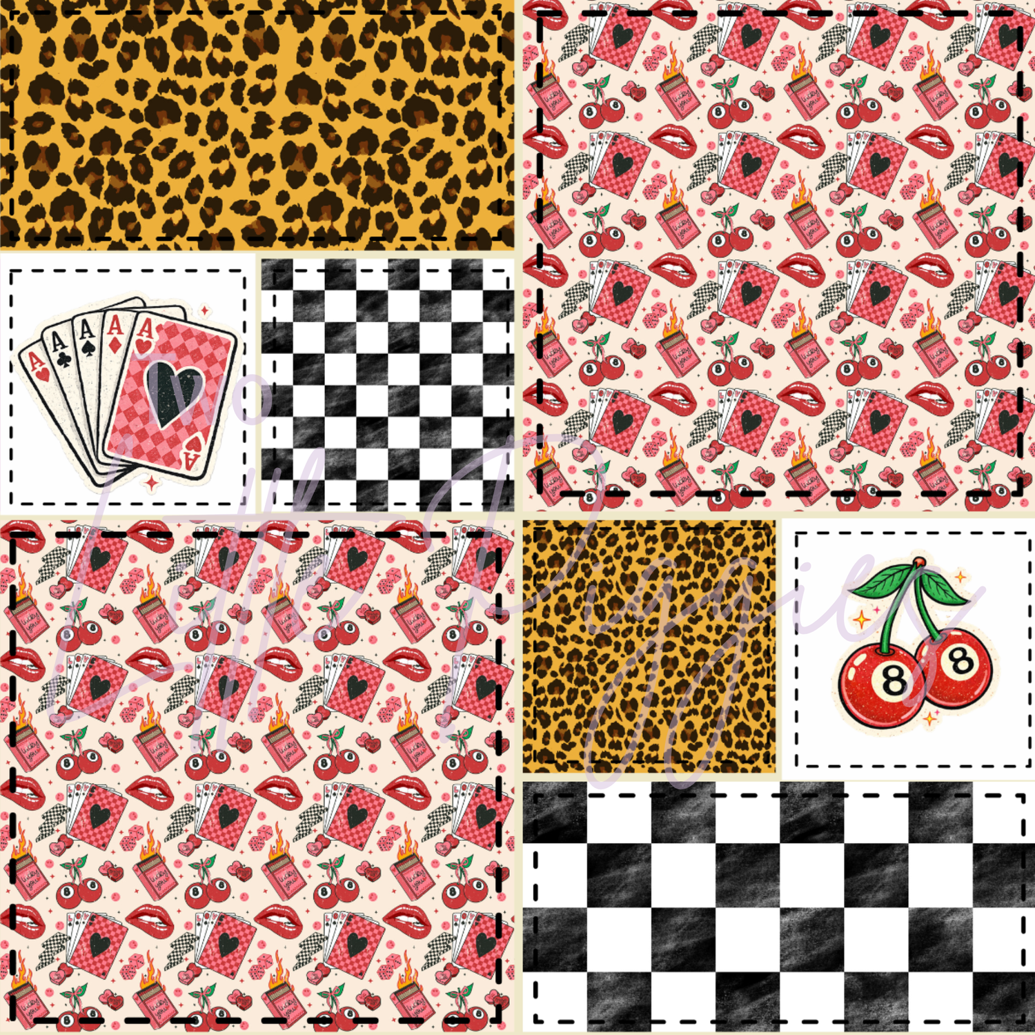 Printed Vinyl - Patchwork - Lucky You