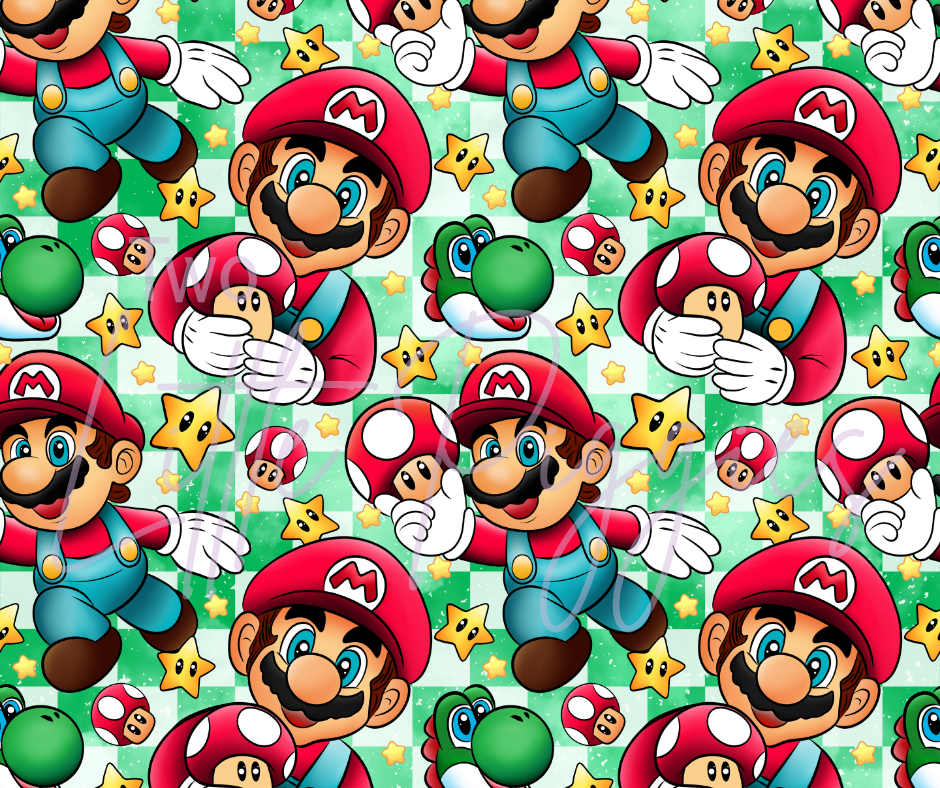 Printed Vinyl - Mario and Friends