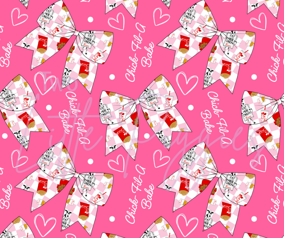 Printed Vinyl - Chic Fil A Bow