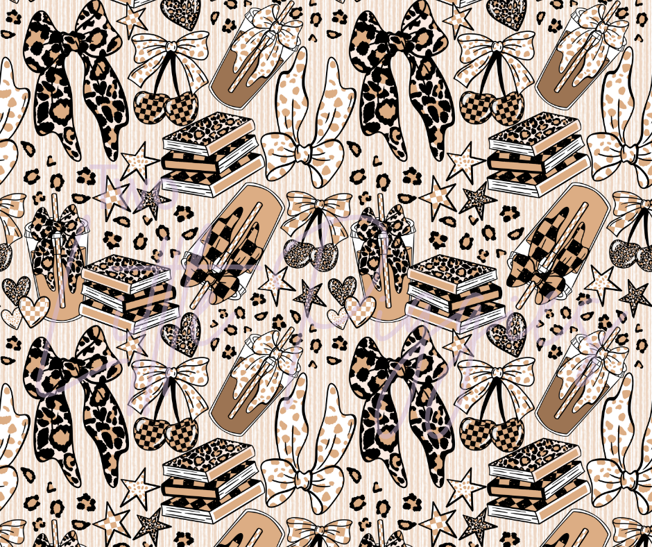 Printed Vinyl - Girly Leopard