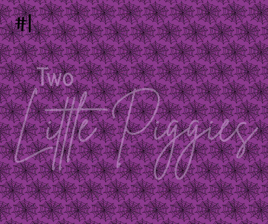 TLP - Printed Vinyl - Halloween Teal & Purple