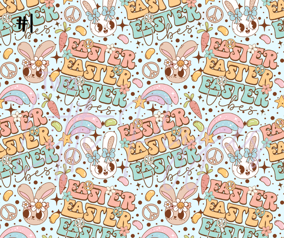 Printed Vinyl - Groovy Easter