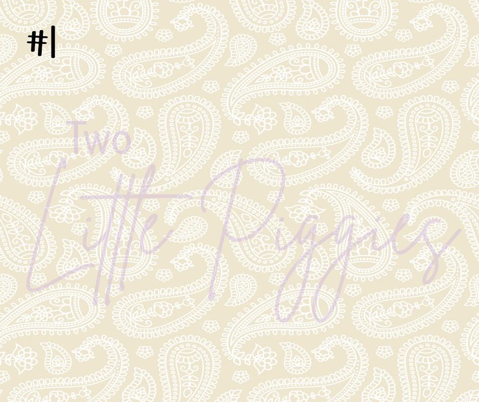 Printed Vinyl - Pastel Paisley