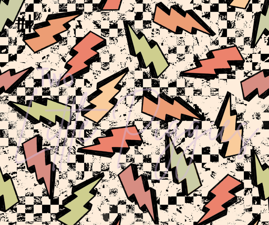 Printed Vinyl - Checkered Good Vibes