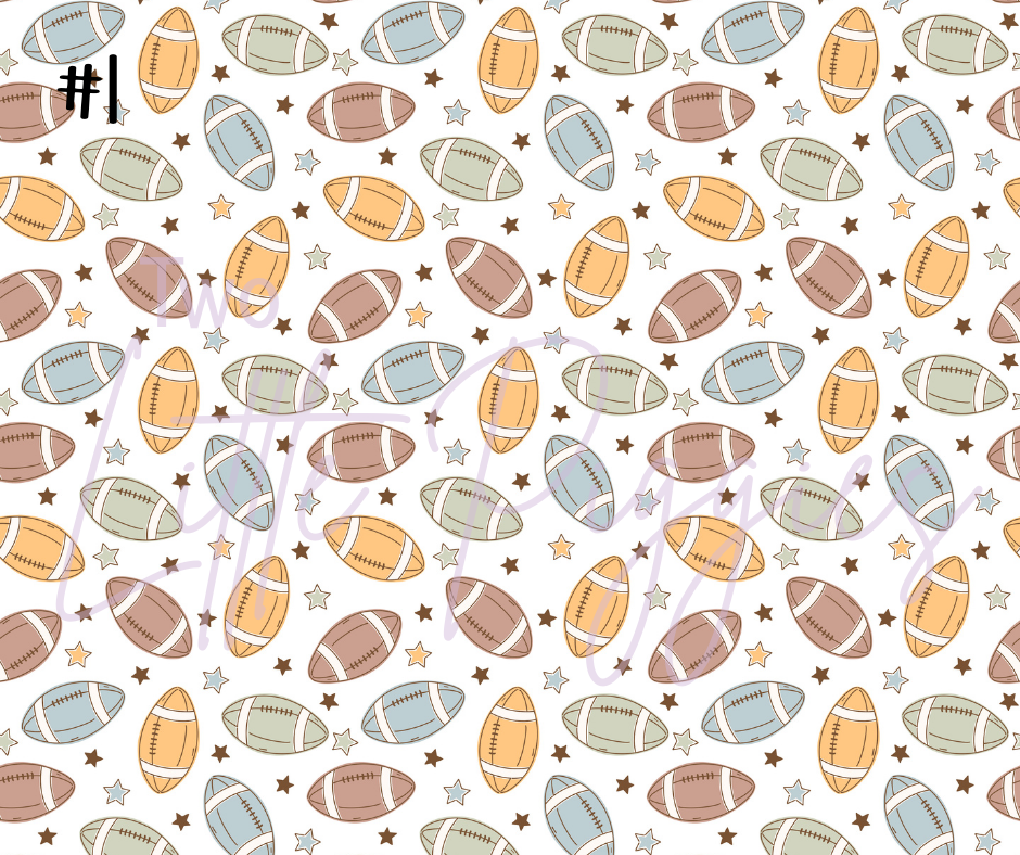 Printed Vinyl - Retro Football