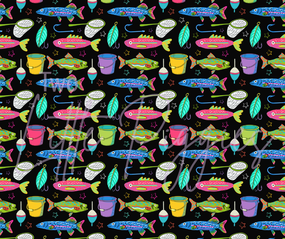 Printed Vinyl - Colorful Fish