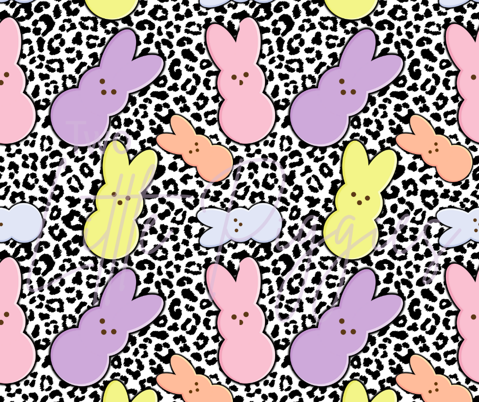 Printed Vinyl - Leopard Bunny Candy