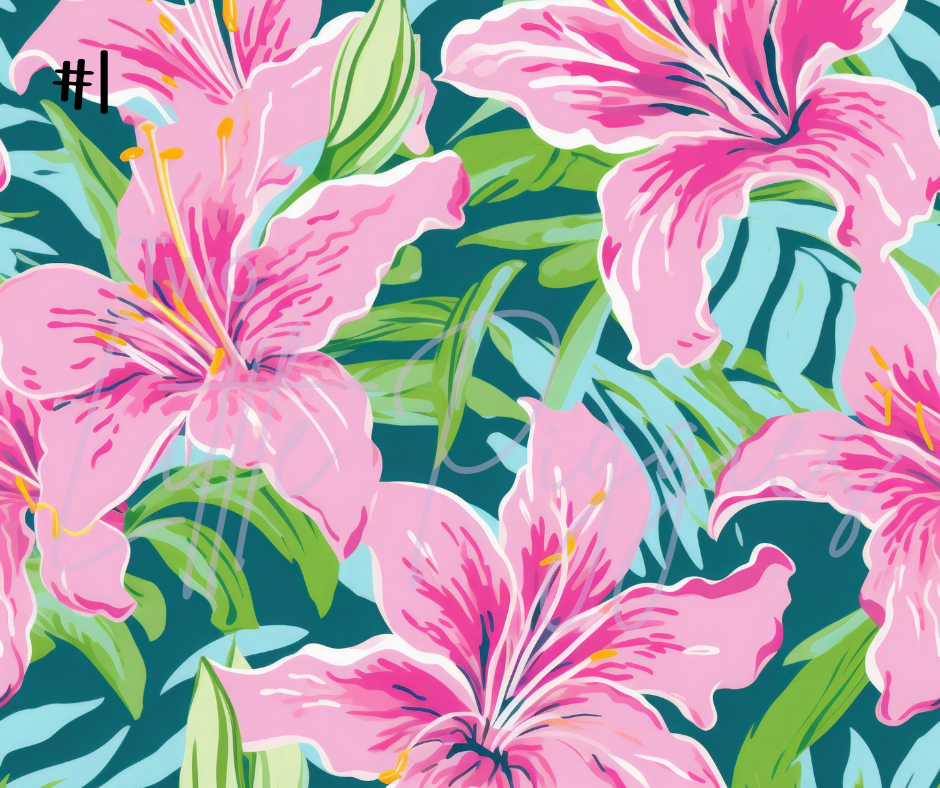 Printed Vinyl - Preppy Lily