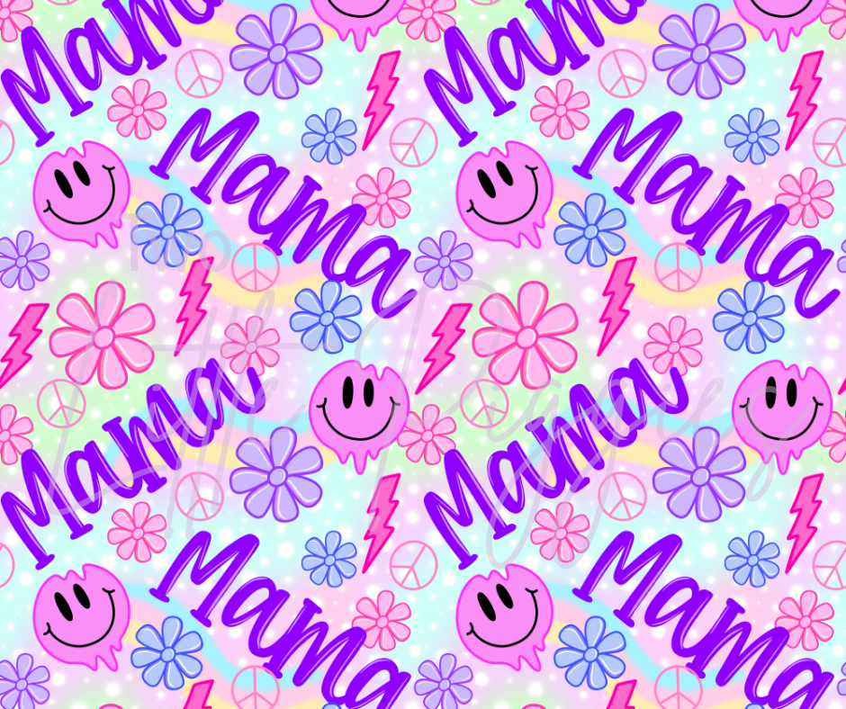 Printed Vinyl - Mama Smiley