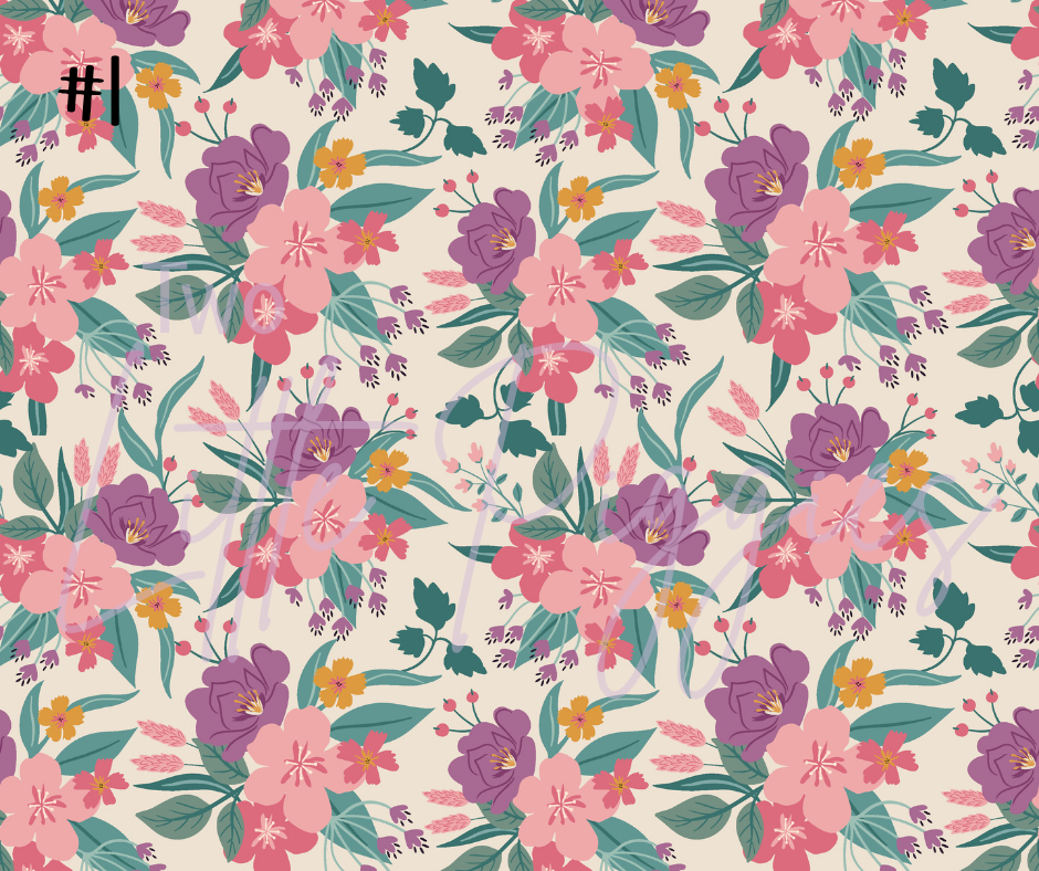 Printed Vinyl - Eclectic Floral